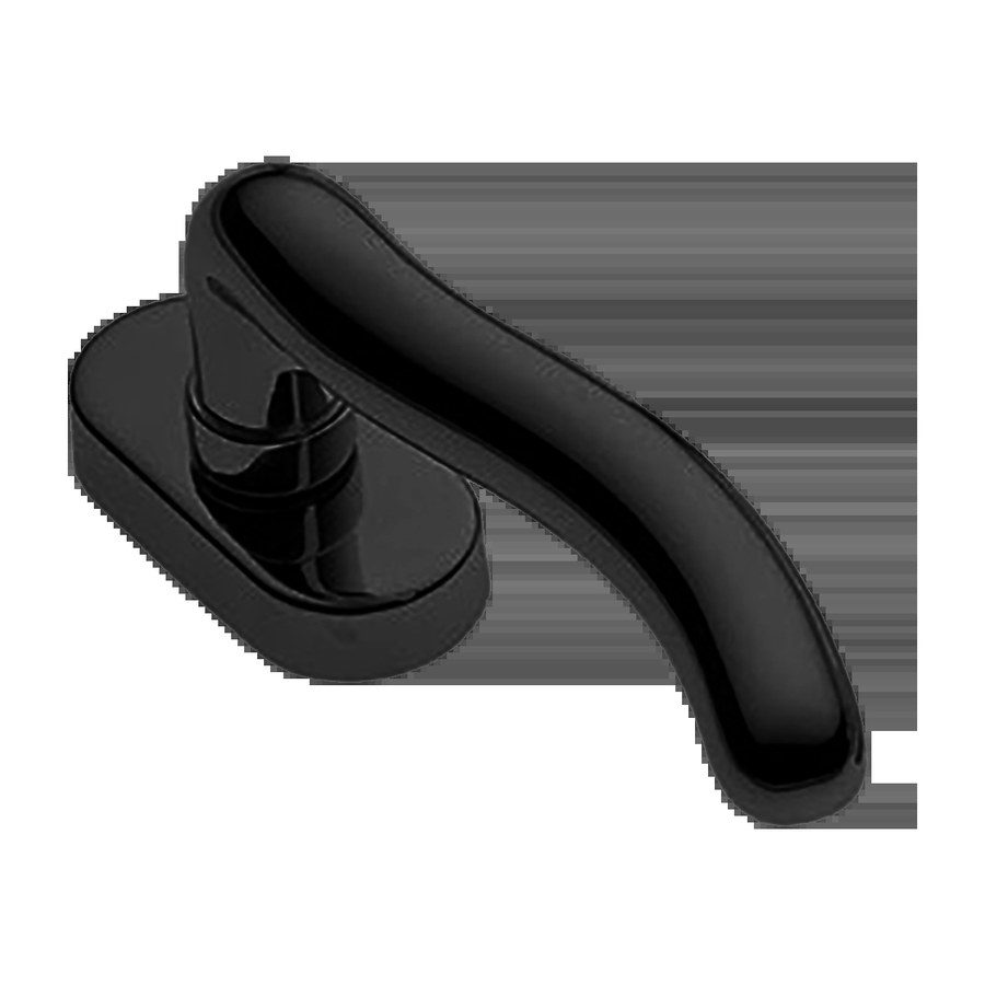 Дверная фурнитура Ручка дверная SNAKE W1 NERO-ST оконная с 4-х позицион. механизмом цвет черный soft touch