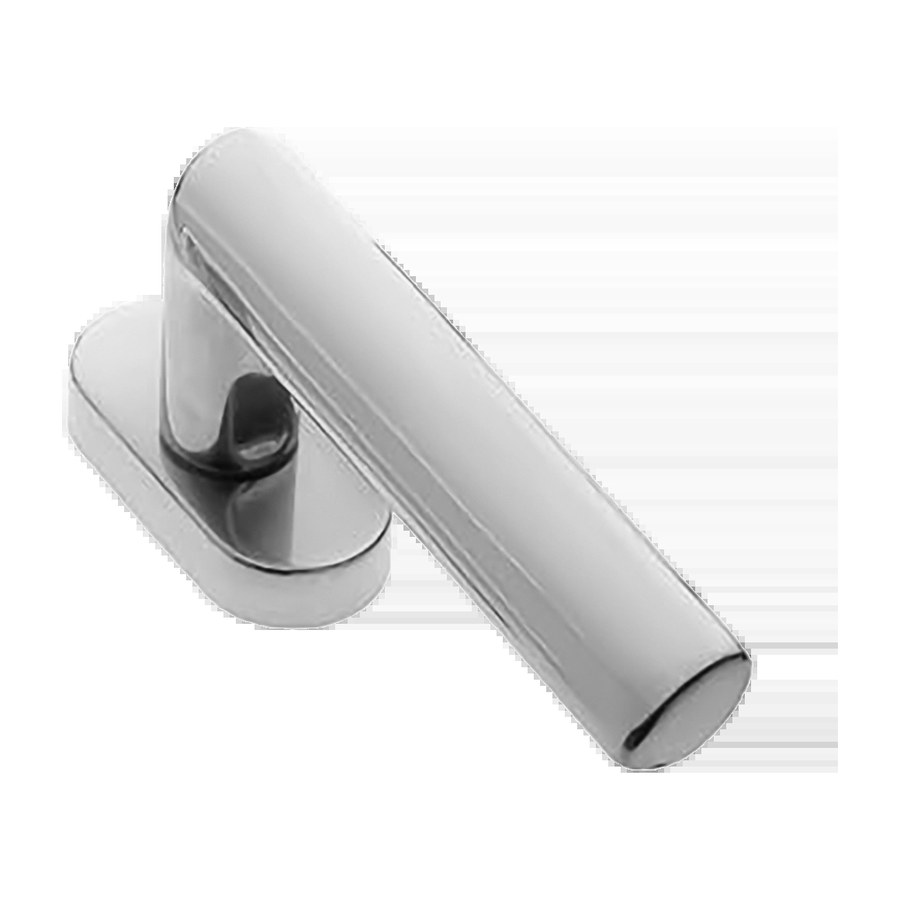 Ручка оконная STELLA W1 CRO на прямоугольной розетке, цвет хром, латунь