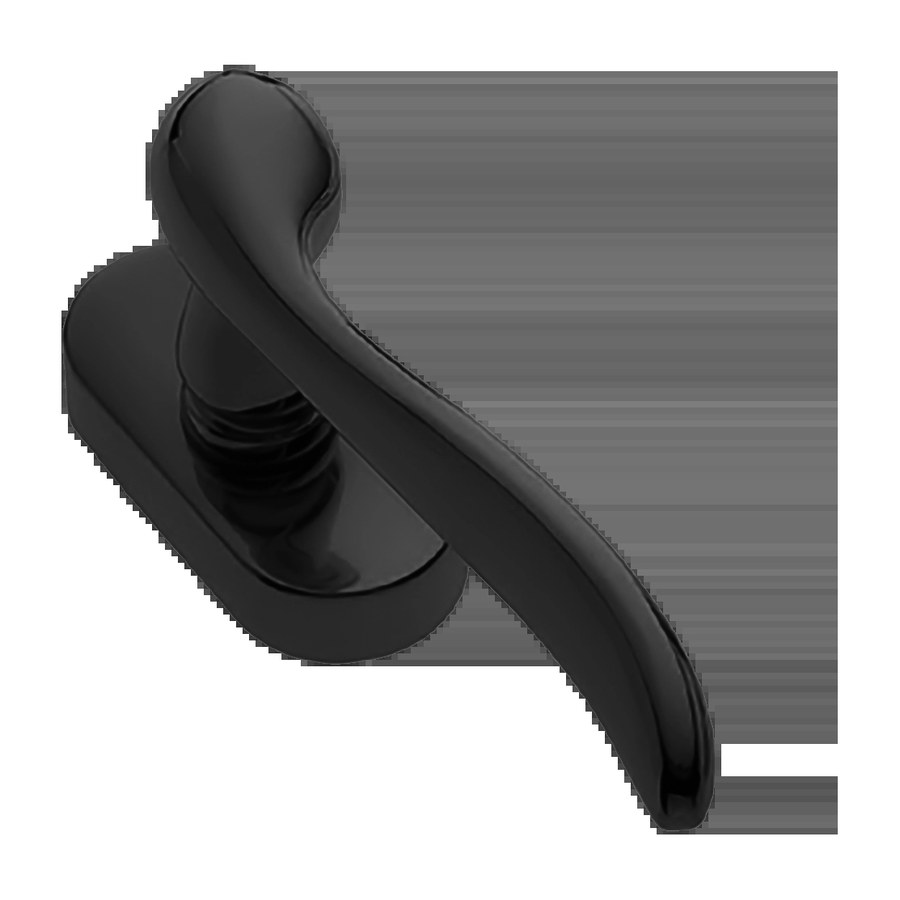 Дверная фурнитура Ручка дверная TOSCANA W1 NERO-ST оконная с 4-х позицион. механизмом цвет черный soft touch