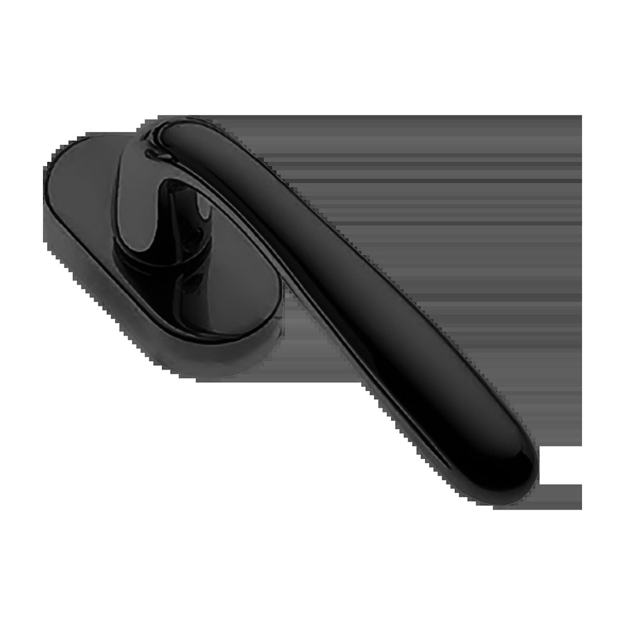 Ручка дверная RUBINO W1 NERO-ST оконная с 4-х позицион. механизмом цвет черный soft touch