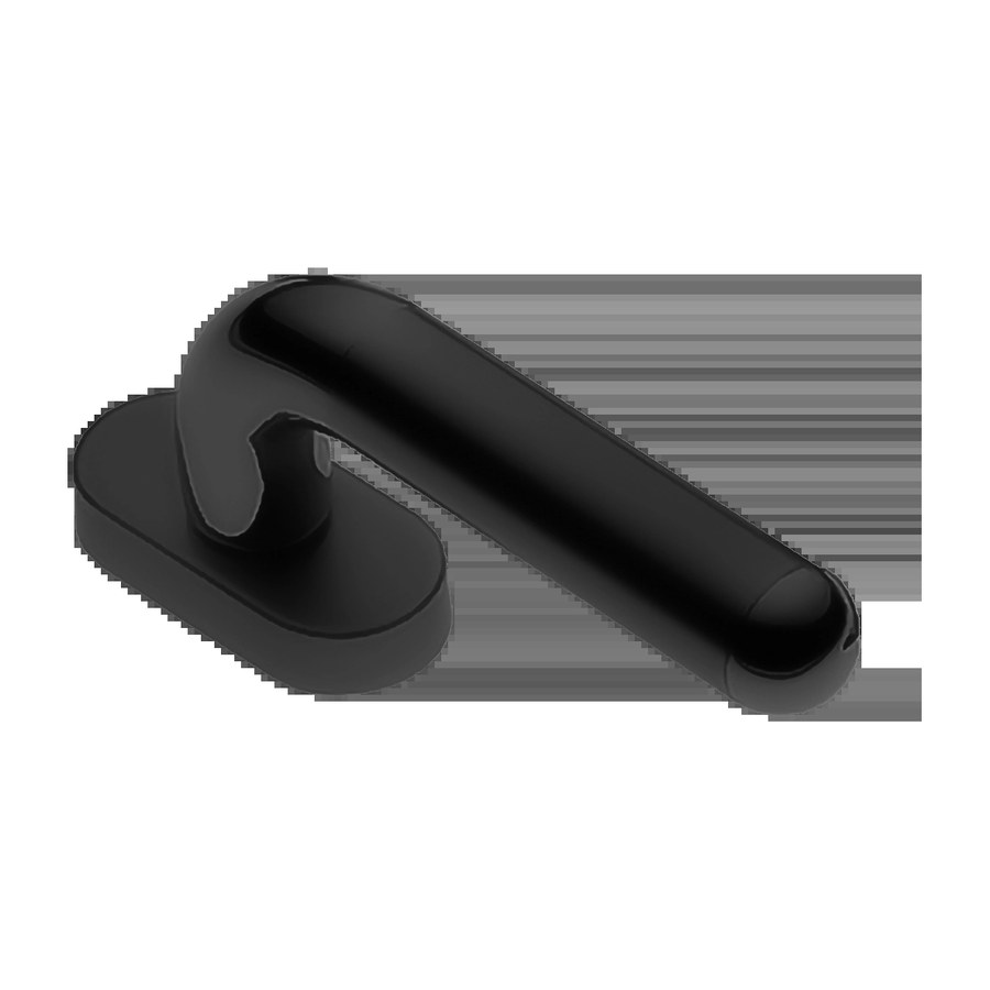 Ручка дверная GAVANA W1 NERO-ST оконная с 4-х позицион. механизмом цвет черный soft touch