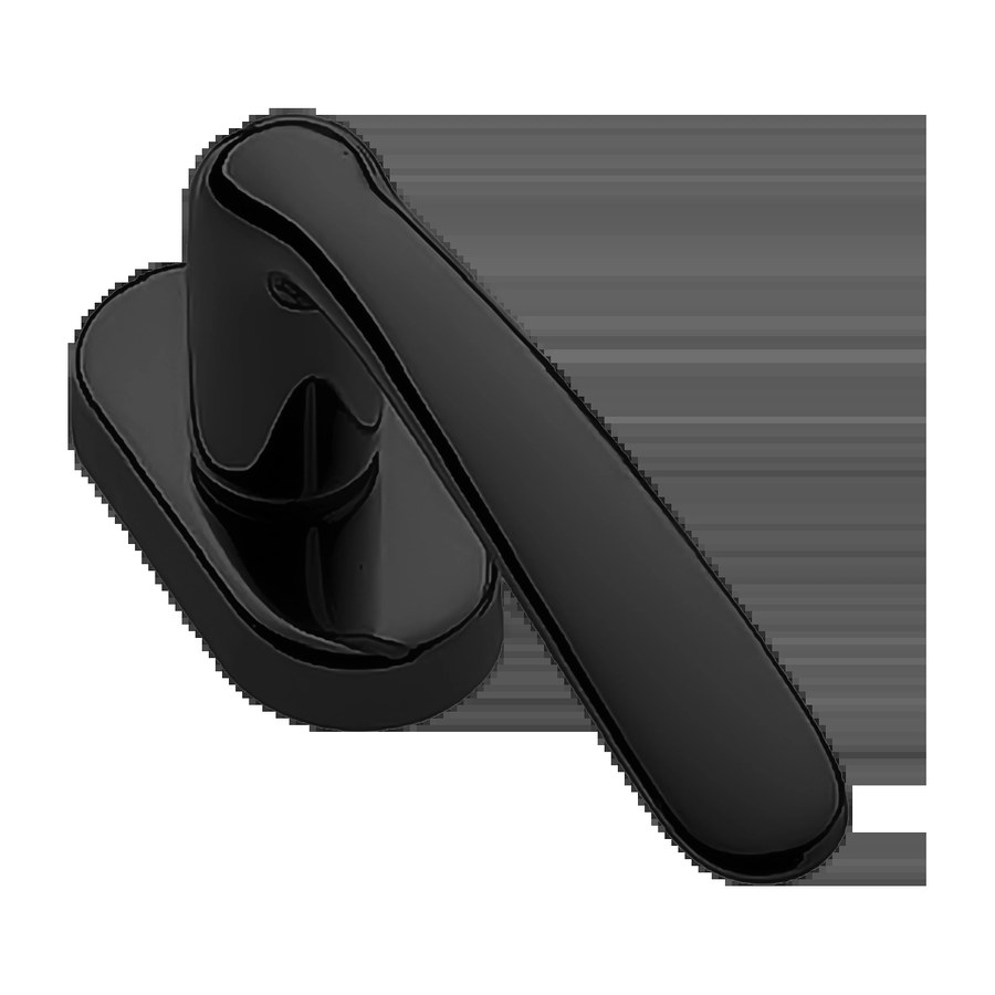 Ручка дверная LINDA W1 NERO-ST оконная с 4-х позицион. механизмом цвет черный soft touch
