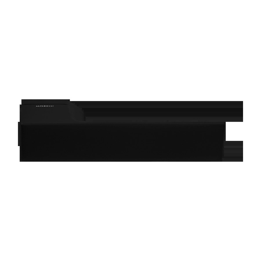 Дверная фурнитура Ручка дверная SHUTTLE NERO-ST цвет черный soft-touch, ЦАМ