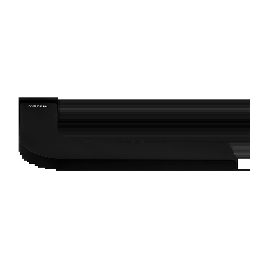 Ручка дверная SPUTNIK-SM NERO-ST с невидимой квадратной розеткой, цвет черный soft-touch, ЦАМ