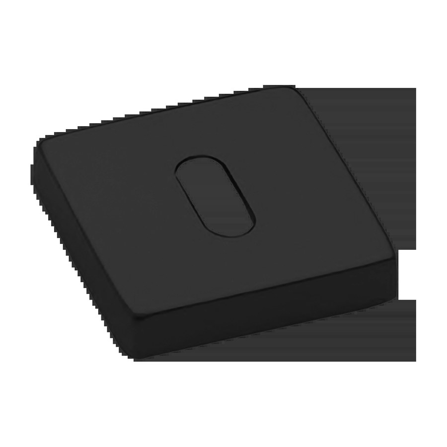 Накладка LUX-FK-S4-E NERO-ST на ключевой цилиндр, на квадратной розеткепод ключ (буратино) цвет черный soft touch