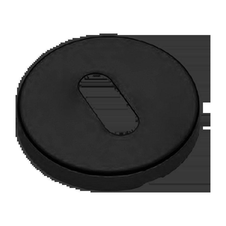 Накладка LUX-FK-R3 NERO-ST на ключевой цилиндр, на круглой розеткепод ключ (буратино) цвет черный soft touch
