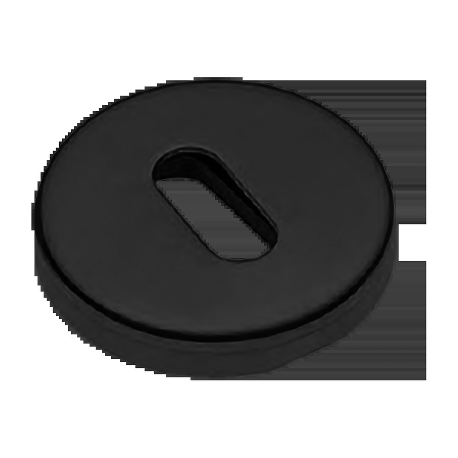 Накладка LUX-FK-R3-E NERO-ST на ключевой цилиндр, на круглой розеткепод ключ (буратино) цвет черный soft touch