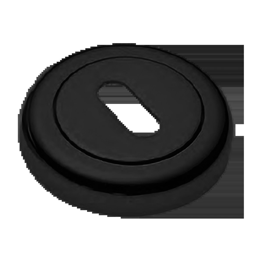 Накладка LUX-FK-R4 NERO-ST на ключевой цилиндр, на круглой розеткепод ключ (буратино) цвет черный soft touch