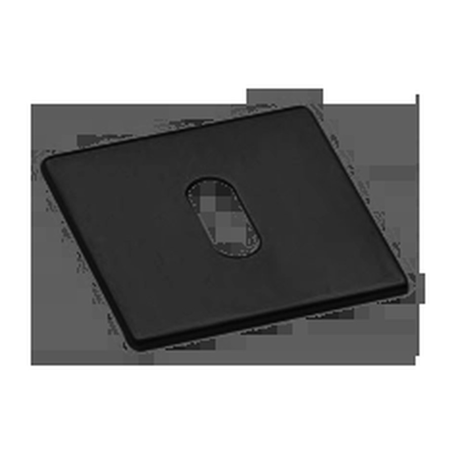 Накладка LUX-FK-S1 NERO-ST на ключевой цилиндр, на квадратной розеткепод ключ (буратино) цвет черный soft touch