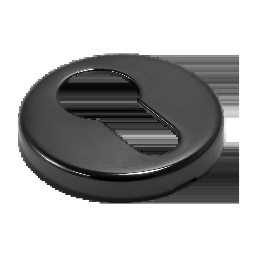 Накладка LUX-KH-R3 NERO-ST на ключевой цилиндр, на круглой розетке цвет черный soft touch