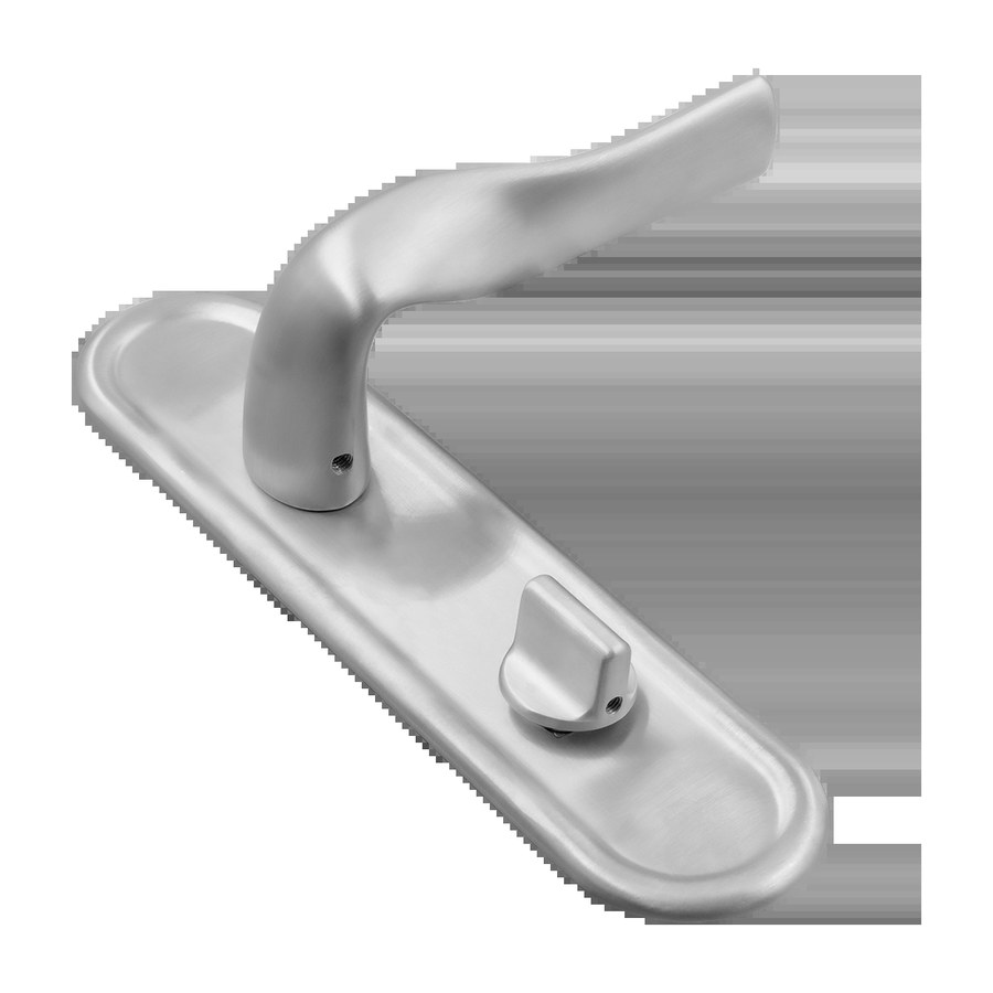 Ручка дверная LVB PLR WC BLANK на планке под сантехническую завертку, цвет под покраску