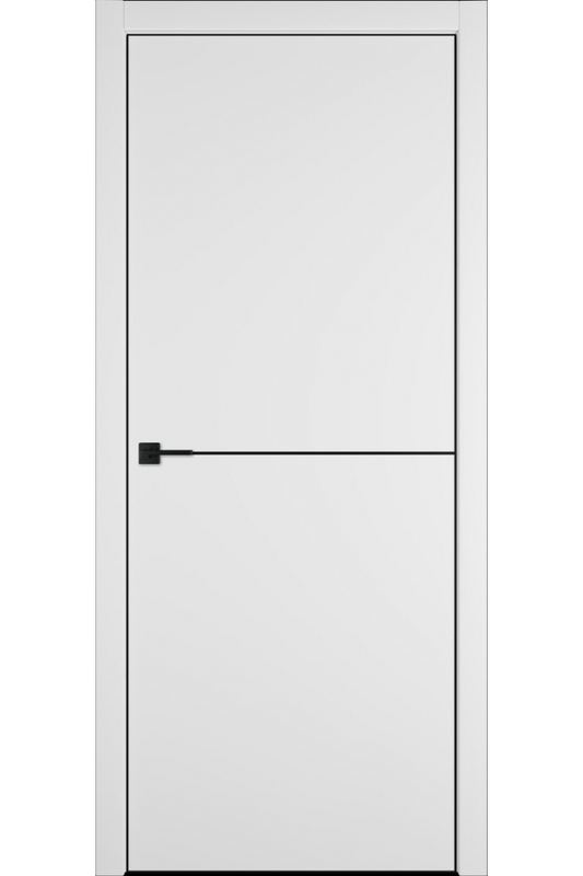 Межкомнатная дверь эмалекс Basic 1 ice ABS black