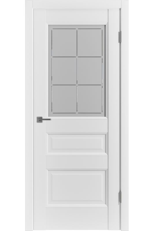 Межкомнатная дверь эмалекс Elegant 3 CRYSTAL CLOUD белая