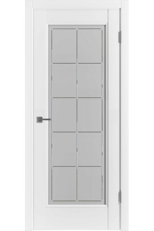 Межкомнатная дверь эмалекс Elegant 1 CRYSTAL CLOUD белая