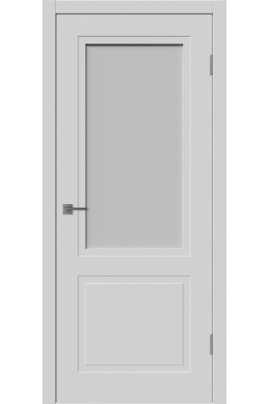 Межкомнатная дверь эмаль FLAT 2 WHITE CLOUD светло серая