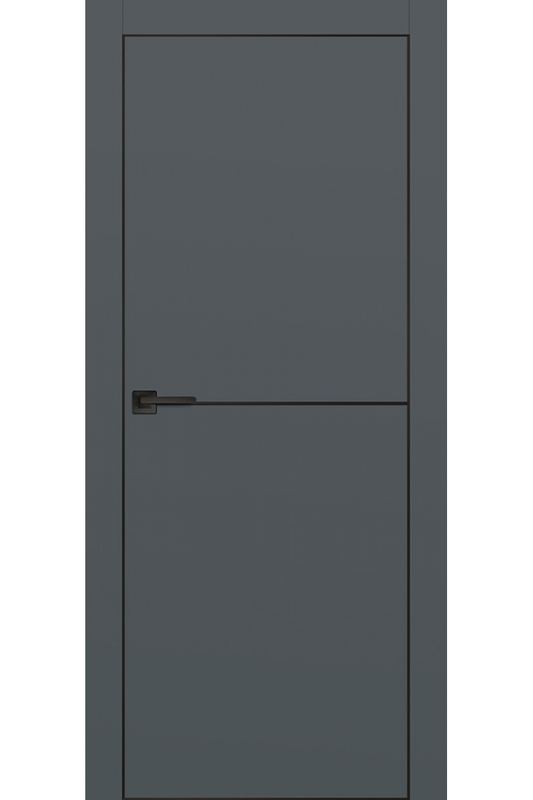 Межкомнатная дверь эмалекс Urban 1 Графит BM 4x4